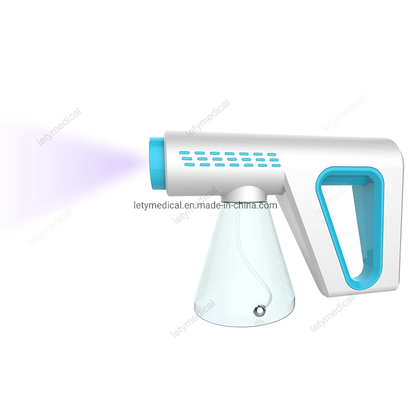 Eléctrico portátil Sanitizer Sprayer Cordless Ulv Pulverizador eléctrico para Garden Home Vapor de desinfecção Pistola Nano atomizador