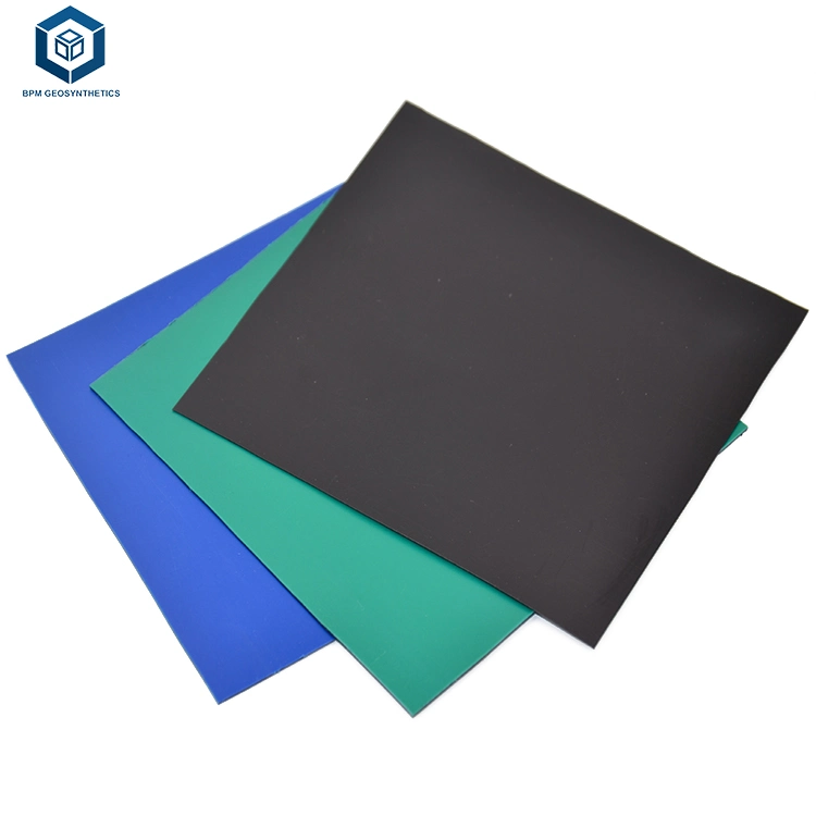 ASTM Saso Soncap 0.5mm 0.75mm Black Green Blue High Quality High Density Polyethylene Membrane Pond Lining Sheet for Freshwater Shrimp Pond