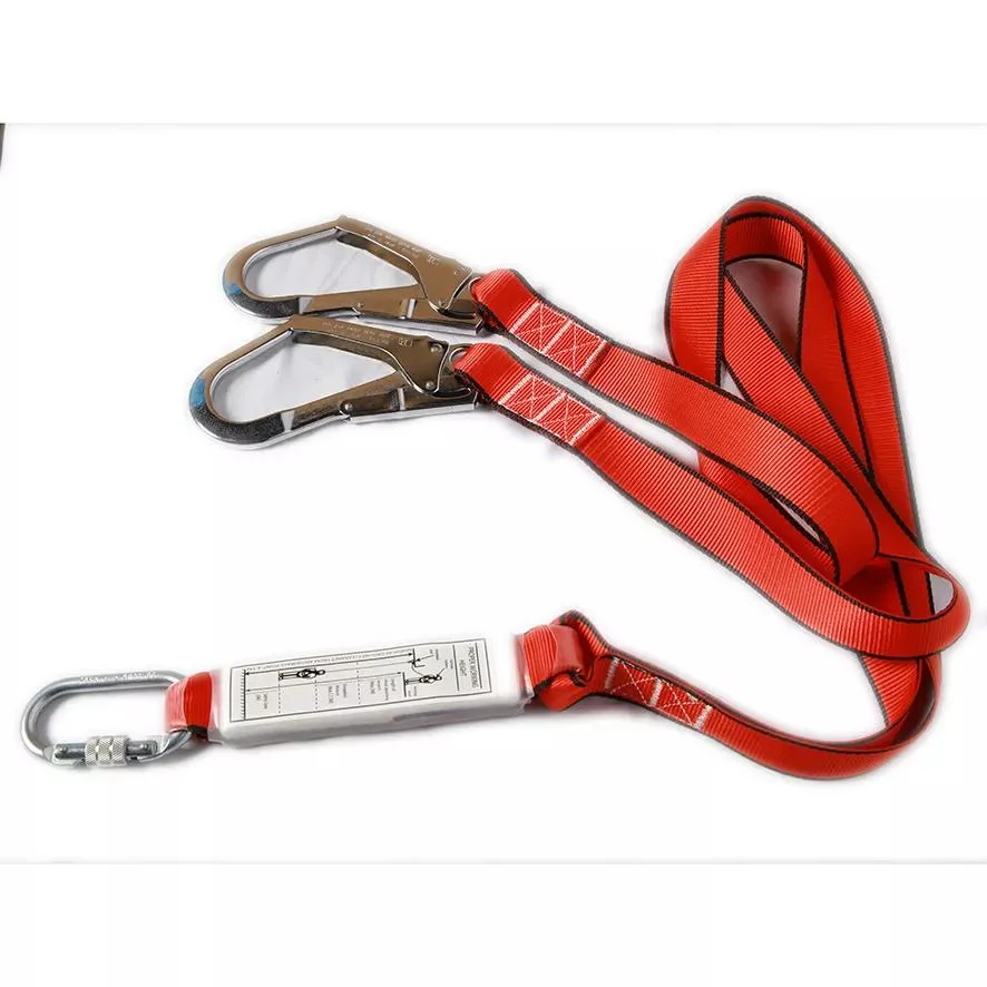 Factory Made Polyester Shock Absorber Safety Buckle Lanyard