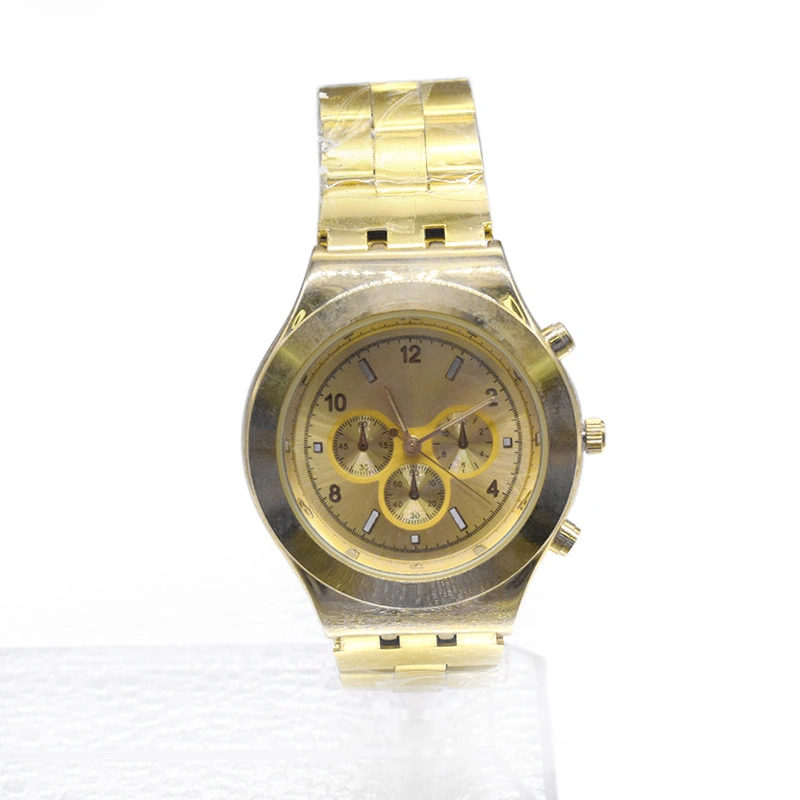 Custom Logo Quartz Wholesale Brand Watch Gold Watches Men (cm0094)