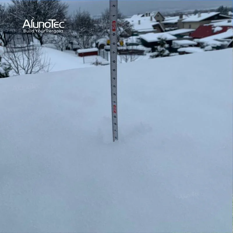 Gros système de toit à lattes de meubles électriques étanches pour espaces extérieurs motorisés, auvent de pergola de luxe résistant à la neige, tente de spa, gazebo bioclimatique en aluminium