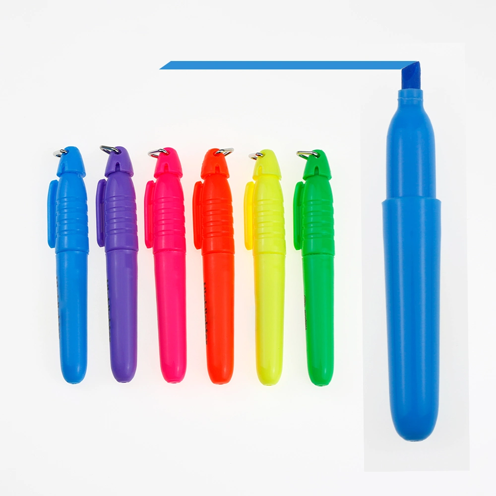 Bullet/Chisel Tip Highlighter Pen Customize Packaging Aesthetic Highlighter Marker