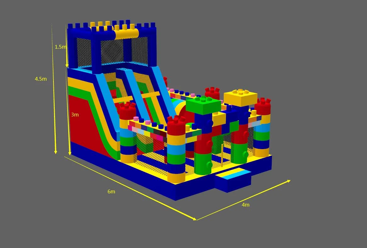 Manufacturer Supply New Design Inflatable Slide Bouncer Castle