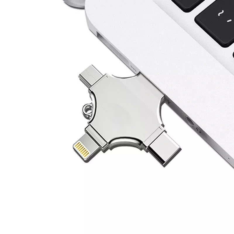 Wholesale OEM USB2.0 3.0 16GB to 128GB 4 in One Pen Drive OTG USB Type C USB Memory Stick