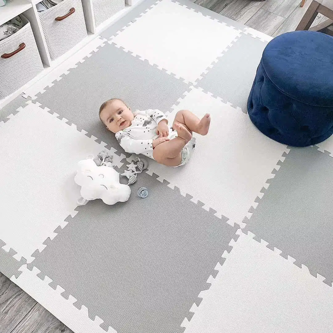 Tapis de jeu EVA pour bébé dans la chambre d'enfant, puzzle de sol pour ramper, 60X60cm, tapis en mousse.