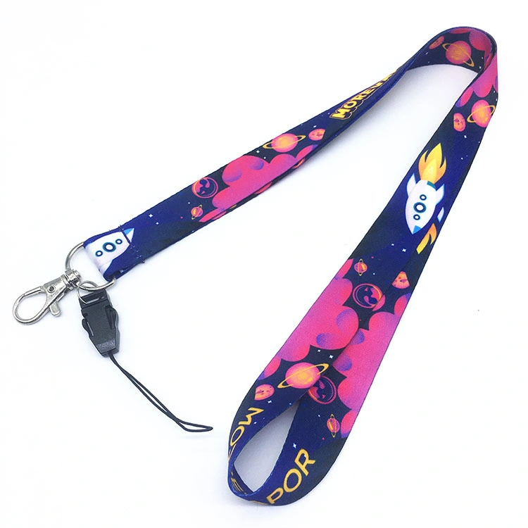 Wholesale/Supplier Factory Price Printed ID Card Holder Customized Individual Colorful Woven Nylon Heat Transfer Lanyard with High quality/High cost performance 