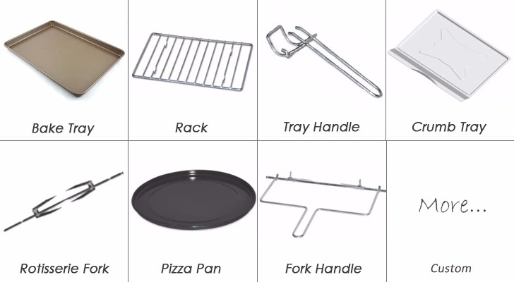 23L accueil des appareils de cuisson électrique de grille-pain grillé Pizza four à convection Rôtisserie