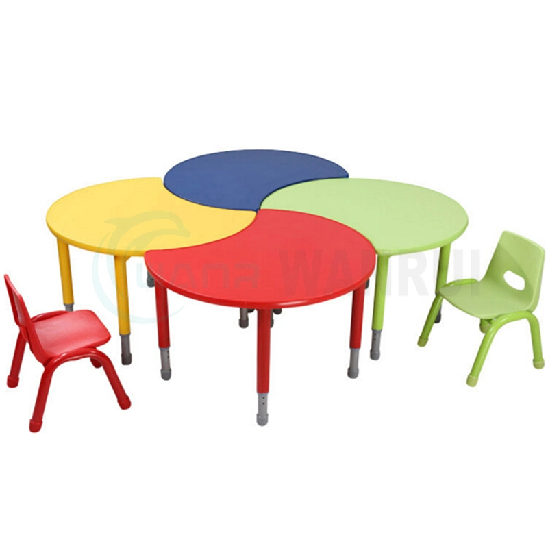 Mobiliário de jardim de infância crianças crianças coloridos Tabela Primária do pré-escolar de turismo