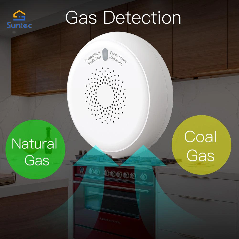 Zigbee Smart Smoke Temperature Intergraged Detection Sensor Fire Alarm Detector