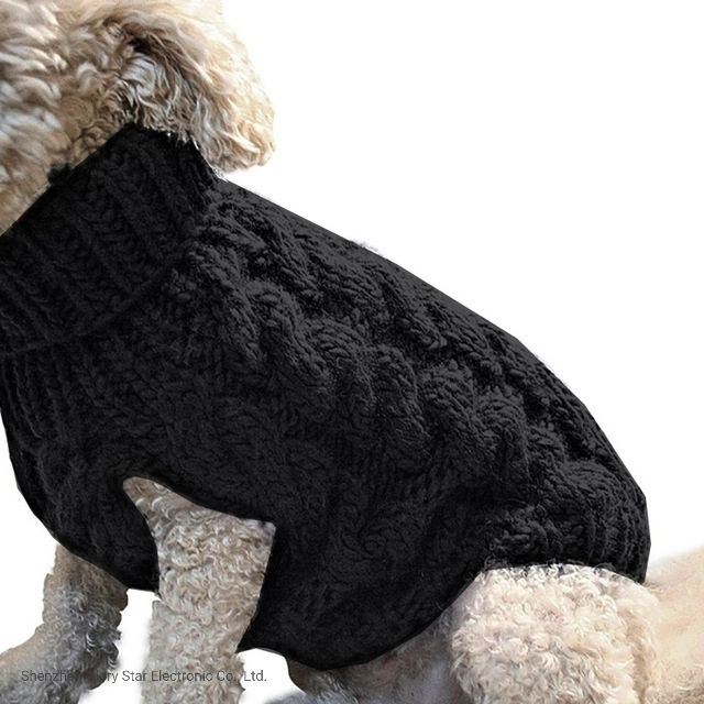 Invierno Pet ropa Accesorios Turtleneck Suéter Perro ropa cálida