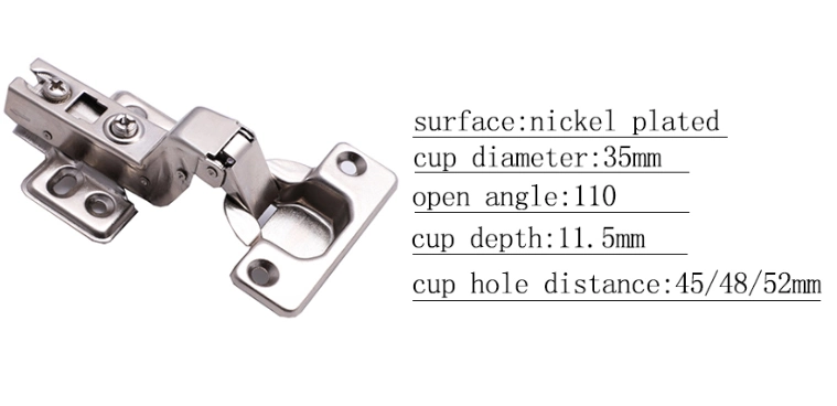 Customized New Fgv Slide Each Pair Into a Plastic Bag Hydraulic Full Overlay Hinge