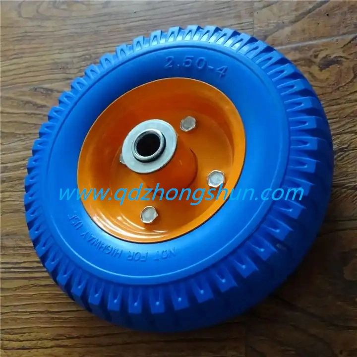 High quality/High cost performance Small Size with Metal Rim 2.50-4 PU Foam Solid Wheel