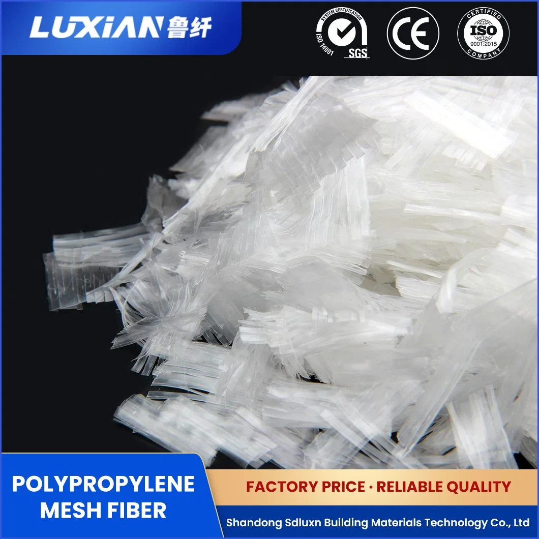 Sdluxn Synthetic Polypropylene Fiber Lxbw Modified Polypropylene Mesh Engineering Polypropylene Fiber China Mesh Fber-Reinforced Concrete Suppliers