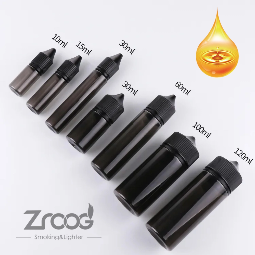 Plastic Dropper Bottles with Childproof Cap for 10ml-120ml