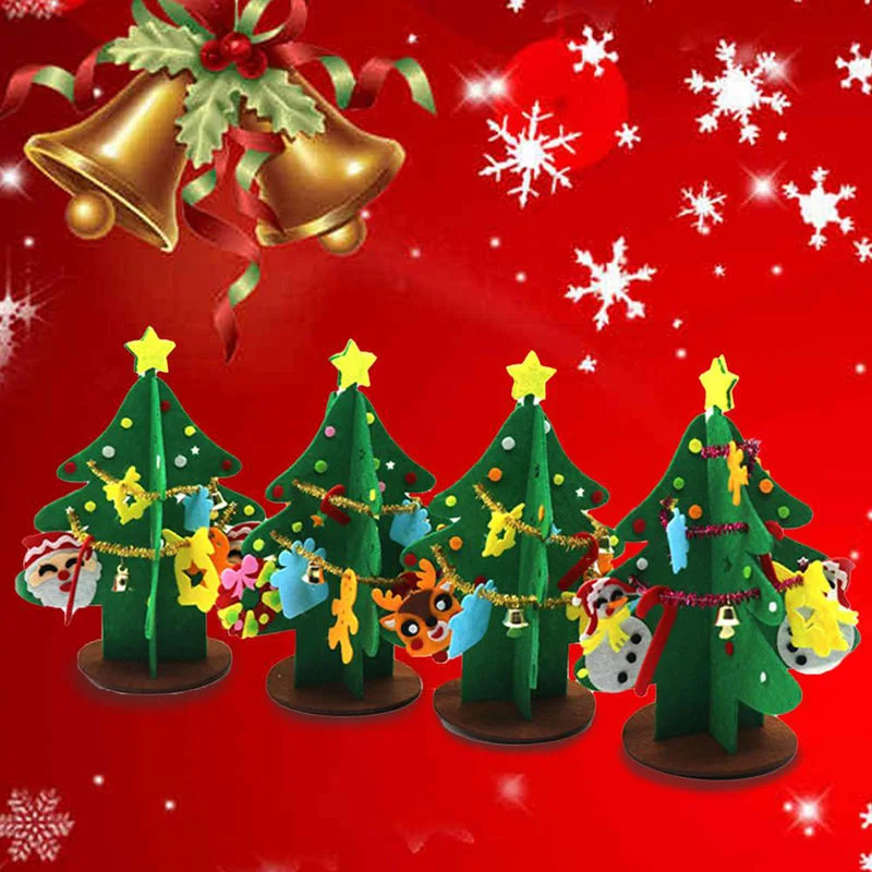 Christmas Tree Craft Assembly Easily Decorative Interesting Handmade Tree