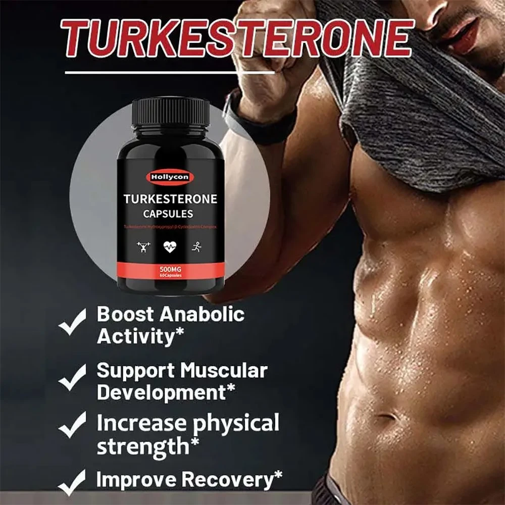 OEM / ODM Turkesterone capsules de haute qualité 500mg adultes construire le muscle Focus mentale Turkesterone complément alimentaire