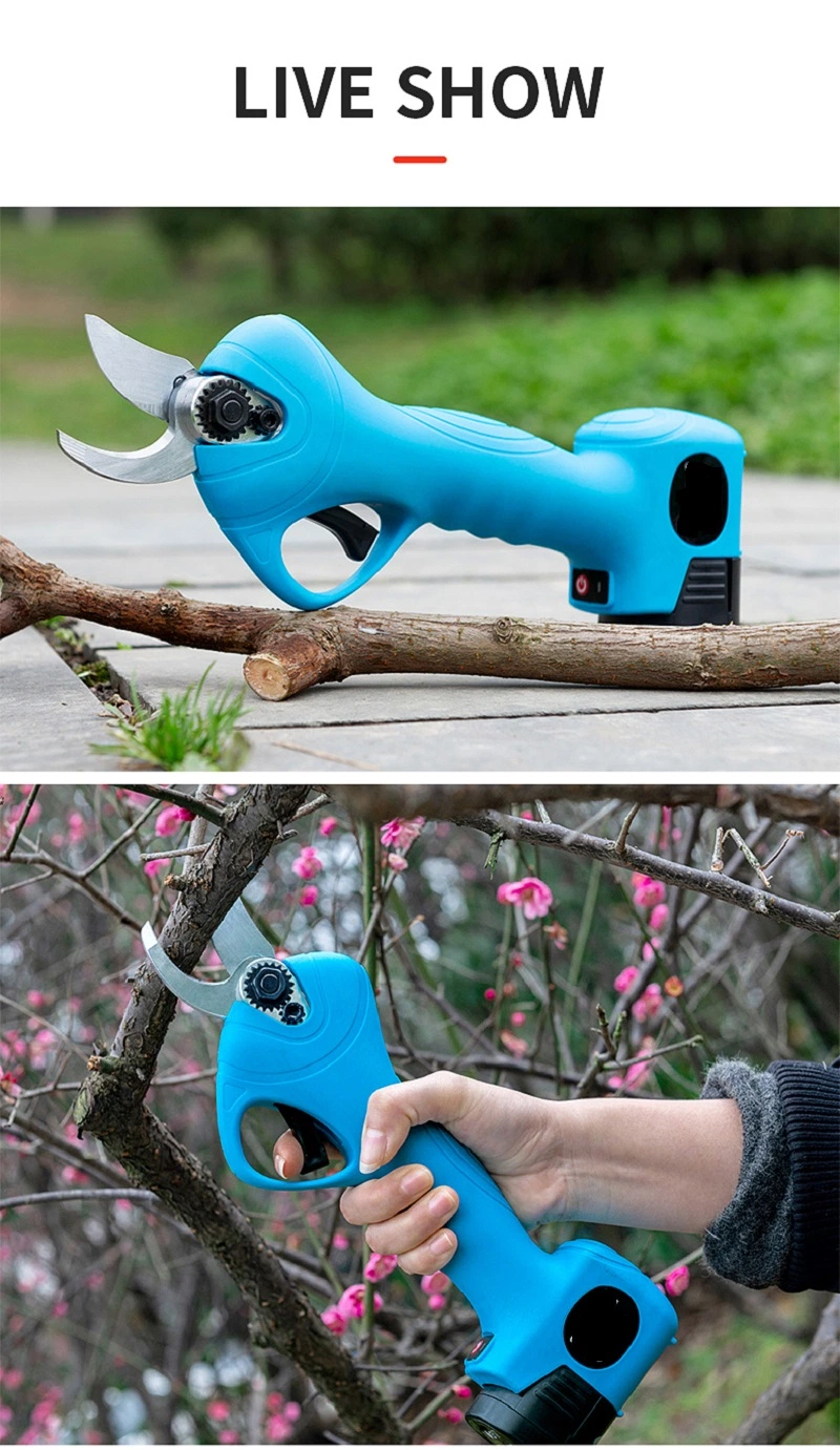 Electric Pruner Bypass de acero inoxidable de la agricultura Pruner tijeras