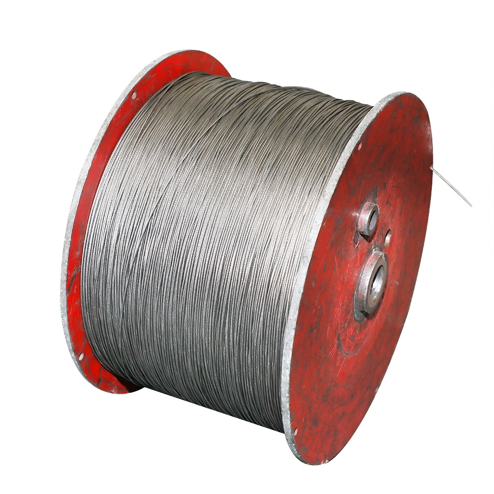 1X19 Galvanized Steel Strand, Stay Wires, Un-Galvanized Spiral Strand Ropes, High Breaking Force Steel Cable