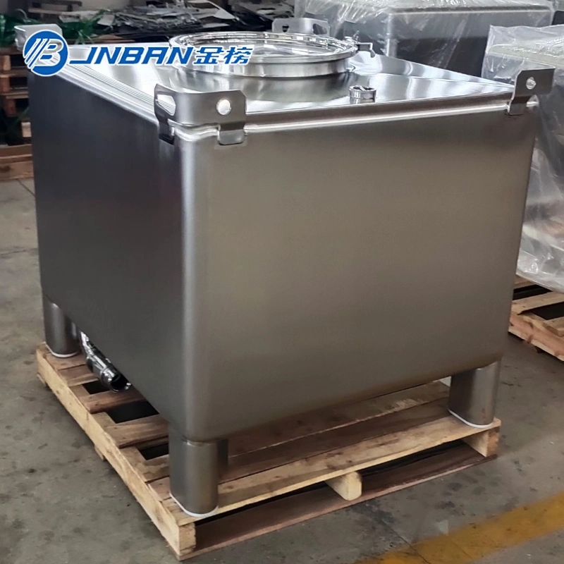 Acero inoxidable SS 3304 sus 316L Transporte químico líquido y. Almacenamiento de acero inoxidable IBC depósito contenedor tanque cúbico 1000 L 2000L