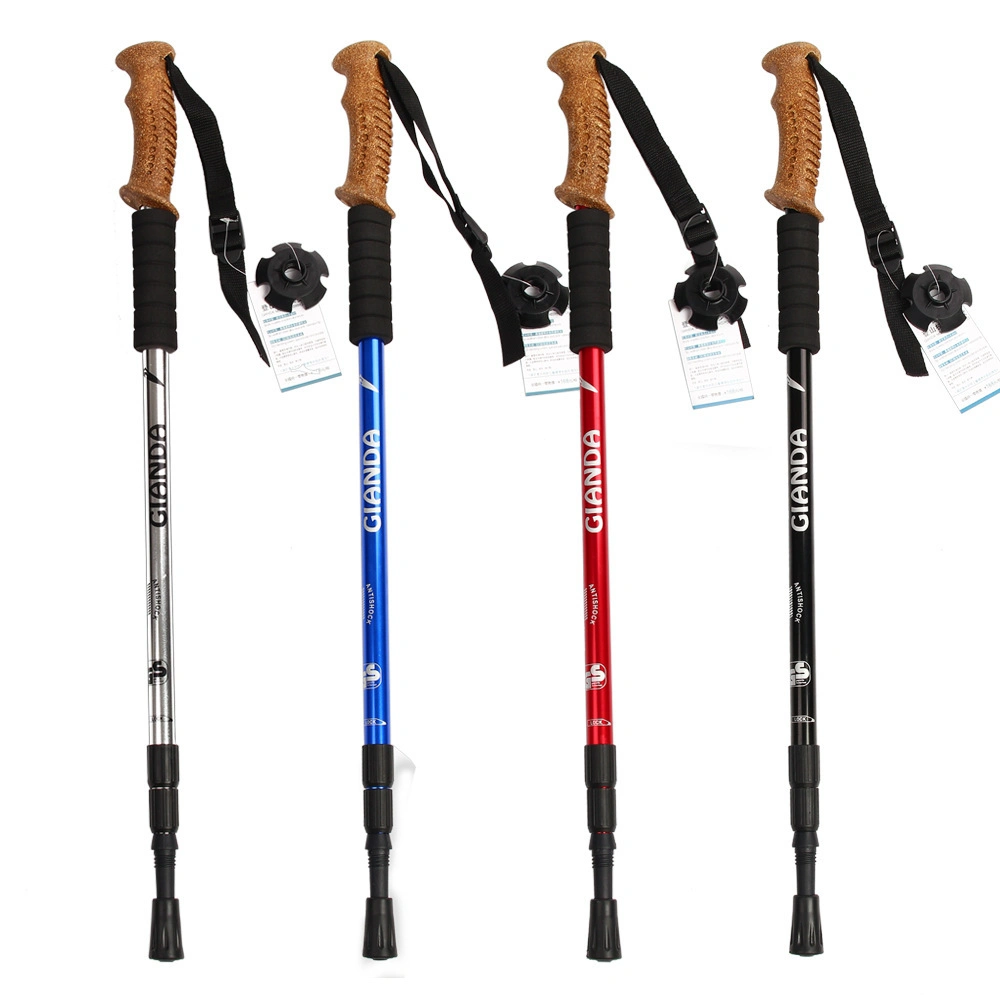 Outdoor Ultralight Telescopic Walking Stick Carbon Fiber Aluminum Hiking Trekking Pole