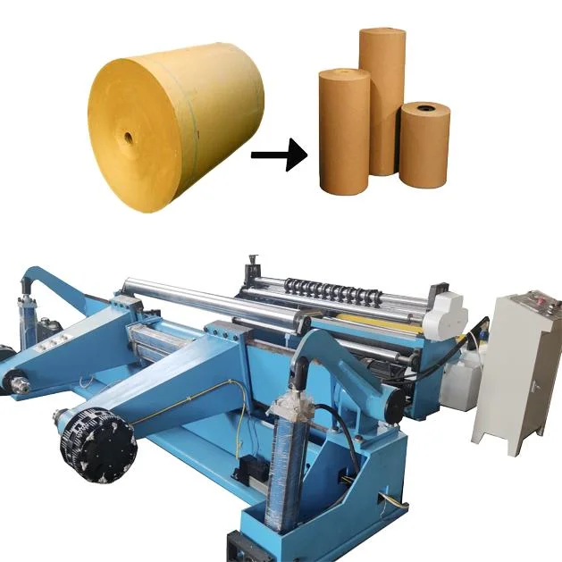Machine à papier de découpe et de rembobinage à haute efficacité personnalisée.