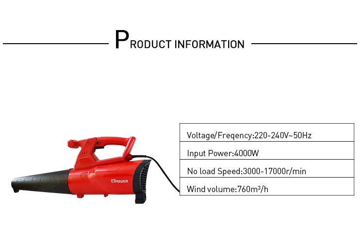 Dhot Sale 4000W Heavy Duty Electric Blower Machine Electric Air Blower