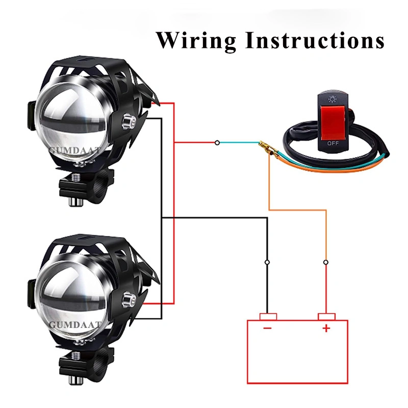 Phares automatiques, feux arrière, clignotants, lampes LED étanches pour moto, accessoires de voiture.