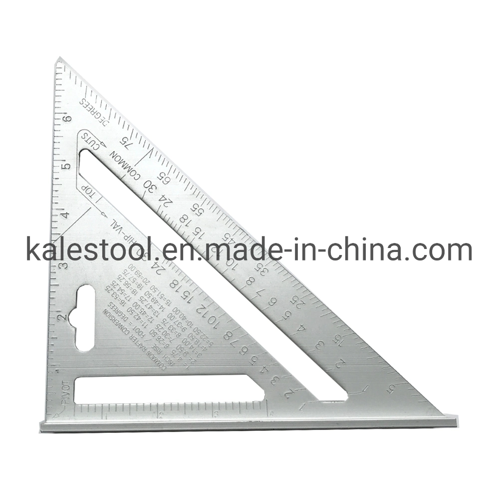 7 Inch Aluminum Square Rafter Triangle Angle Square Layout Guide