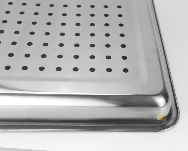 304 Stainless Steel Square Dish Food Trays Kitchen Draining Tray