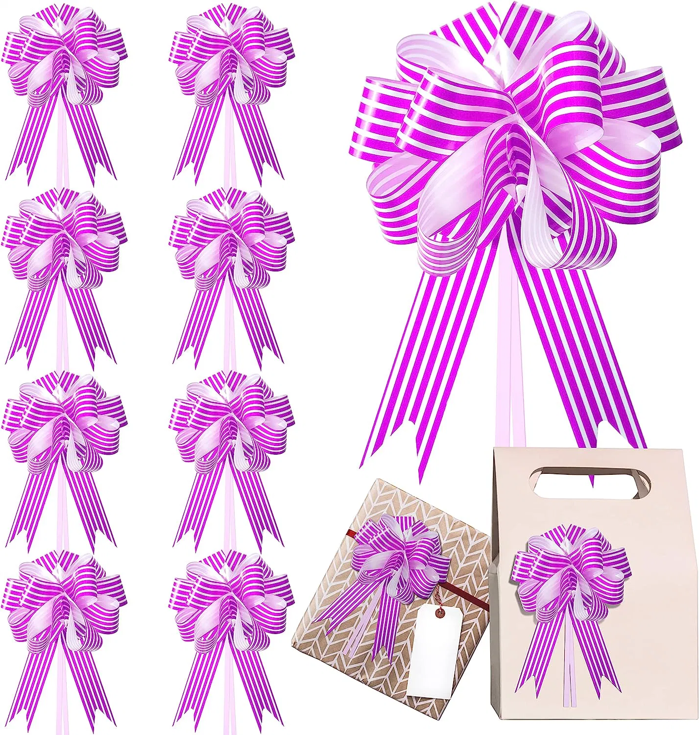 Bowknot Is Gift Packaging, Christmas, Wedding Gifts, Valentine's Day, Decoration (yellow) Pull Bow