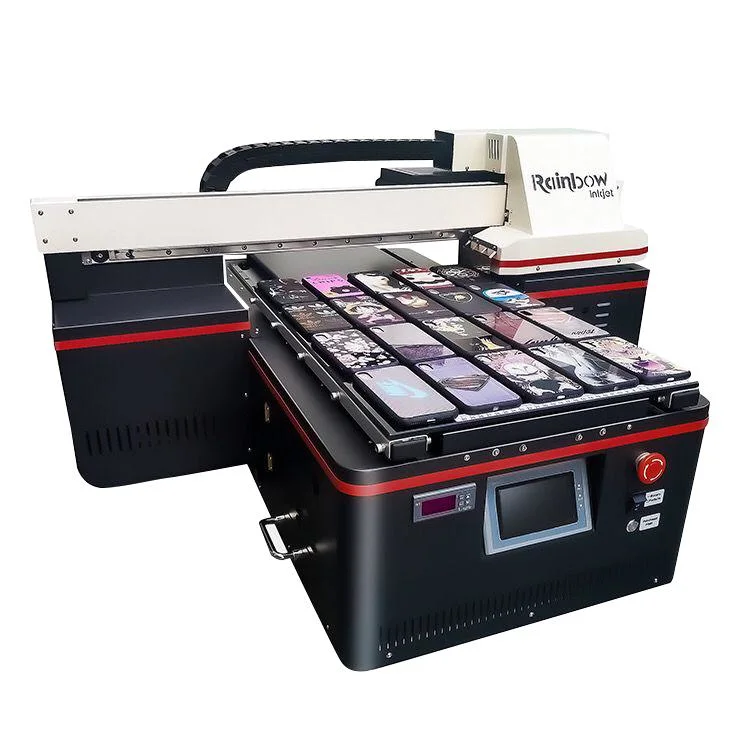 A2 Varnish UV Curing tinta impresión Caja móvil UV Flatbed Impresora con precio EXW