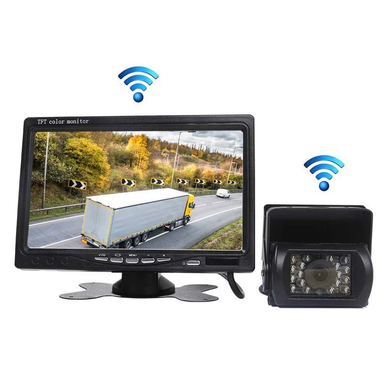 High Quality 7 Inch LCD TV Monitor 4 Split/Quad Screens Car Monitor Video Monitor