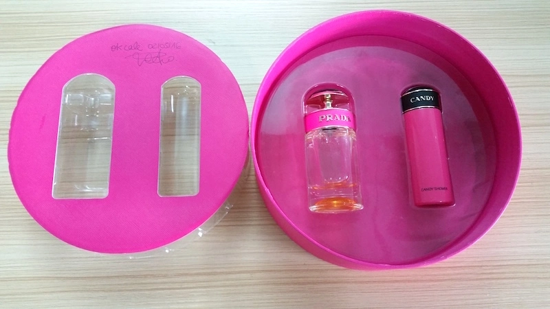 Vacuum Formed Velvet Plastic Cosmetic Blister Insert PS Flocked VAC Packaging Tray Blister Packing