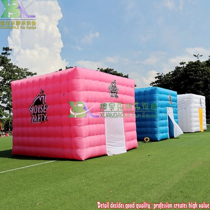 3m X 3m X 3m Standard Size Lighting Photo Booth Inflatable LED Wedding Photo Booth /Enclosure Tent Inflatable Cabin Booth