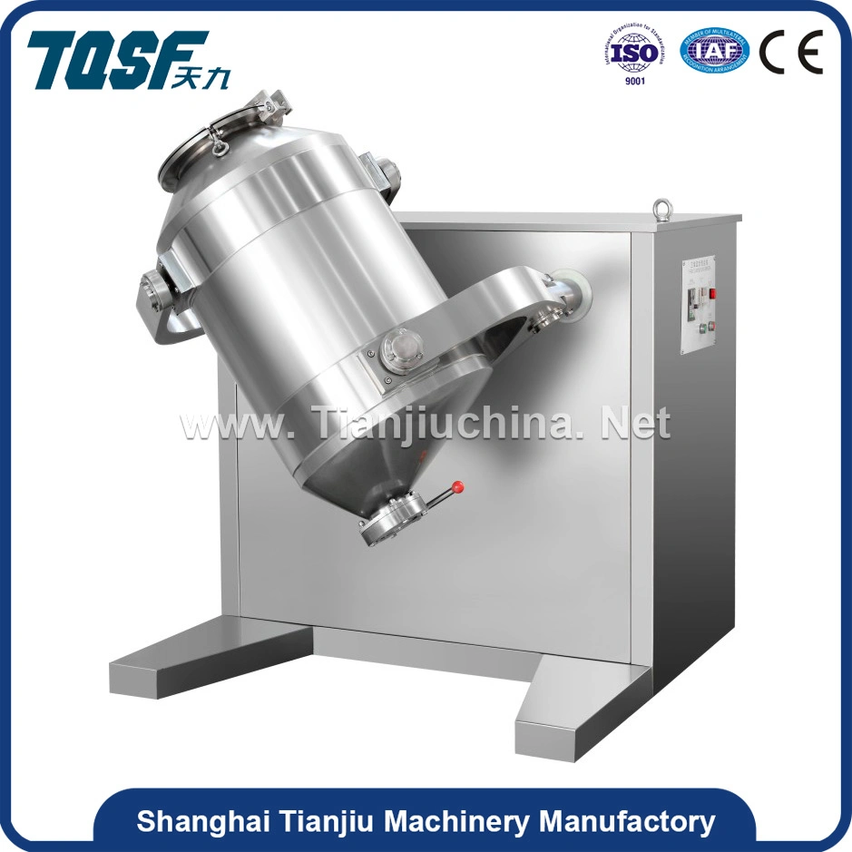 Vh-8 Factory Stainless Steel High Efficiency Small Lab Pharmaceutical Manufacturing V Mixer Machinery for Mixing Chemical Pesticides Dry Powder with Good High-Q
