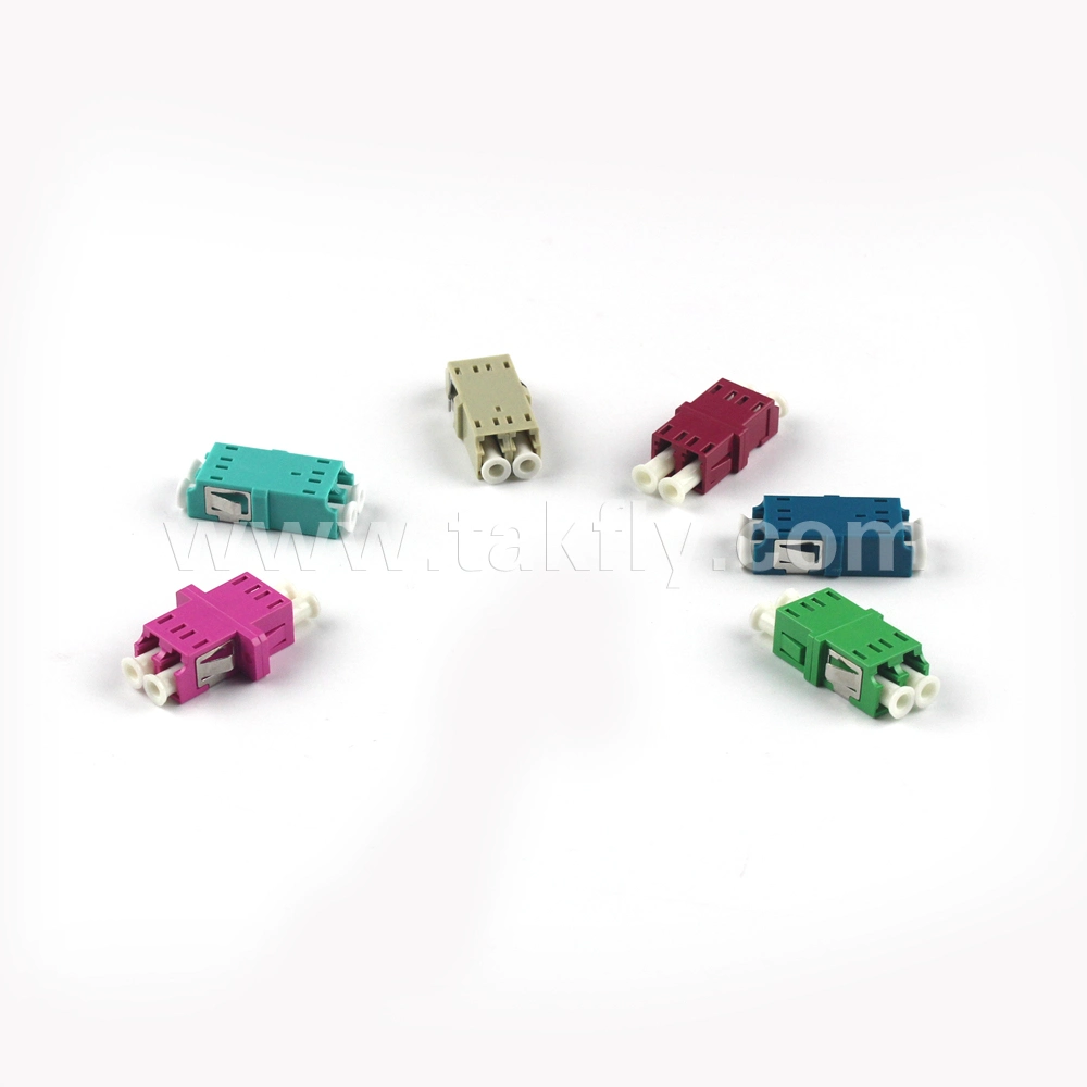 LC/Upc to LC/Upc Duplex Single Mode Plastic Fiber Optic Adapter