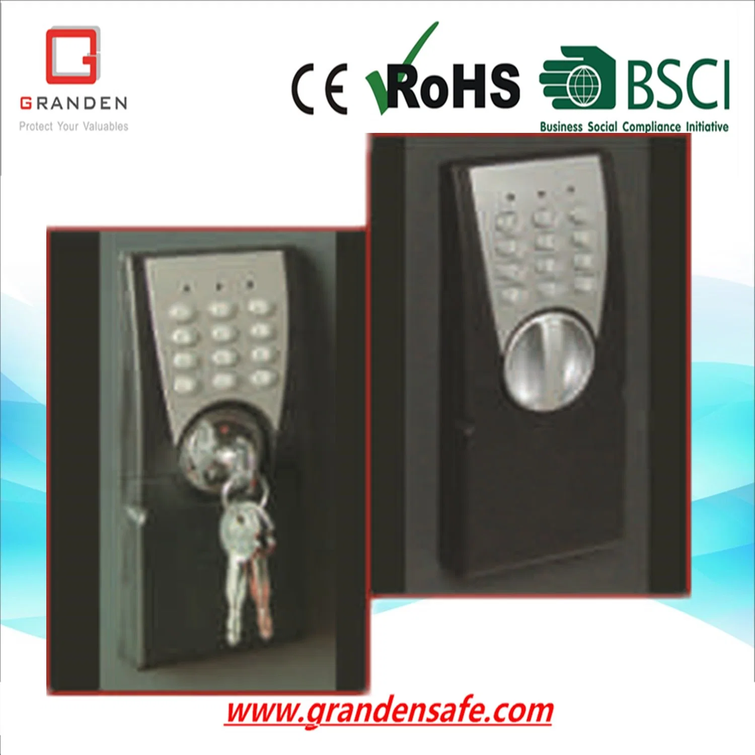 Caja de seguridad electrónica de acero sólido para el hogar y la oficina (G-30EP)