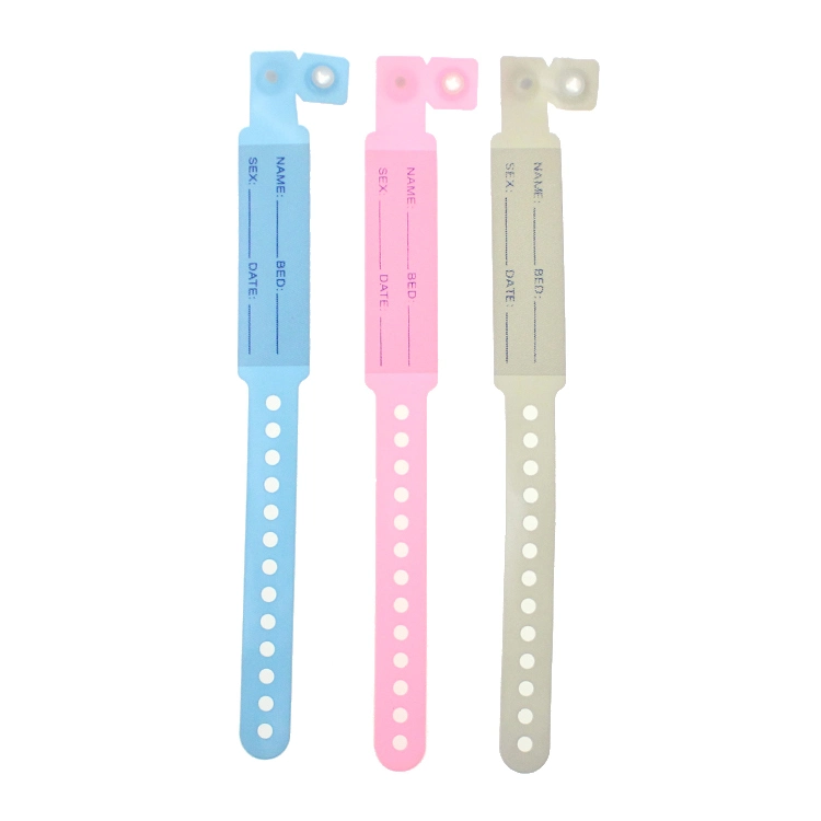 Adult, Child ID Bands Medical Grade PVC Material Plastic for Hospital Use