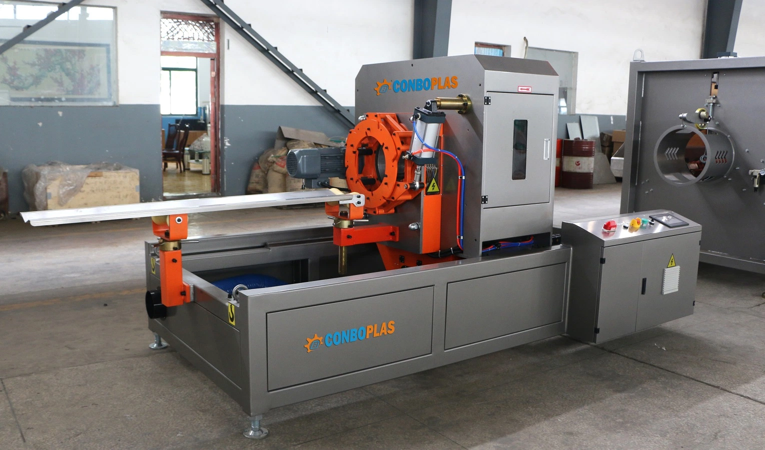 Automatic Planetary Cutting Machine with Chamfer Blade for Plastic PVC Pipe Tube