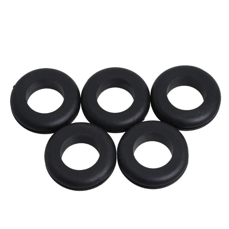 Double-Sided Protection Coil Ring Rubber Cable Grommet Sealing Sleeve Wear Corrosion Resistance