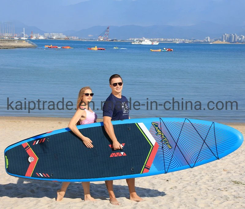 Custom Water-Resistant Skate Board Aqua juguetes acuáticos Supboard inflable con mochila
