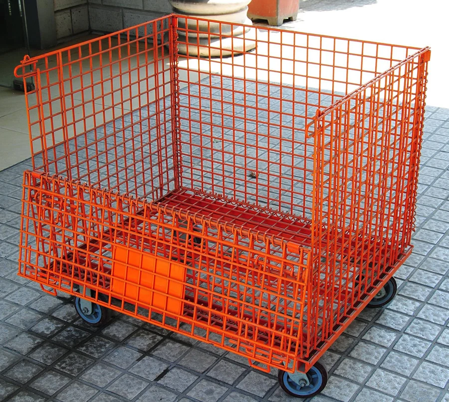 Fpyx Series Wire Mesh Container/Storage Box with Caster