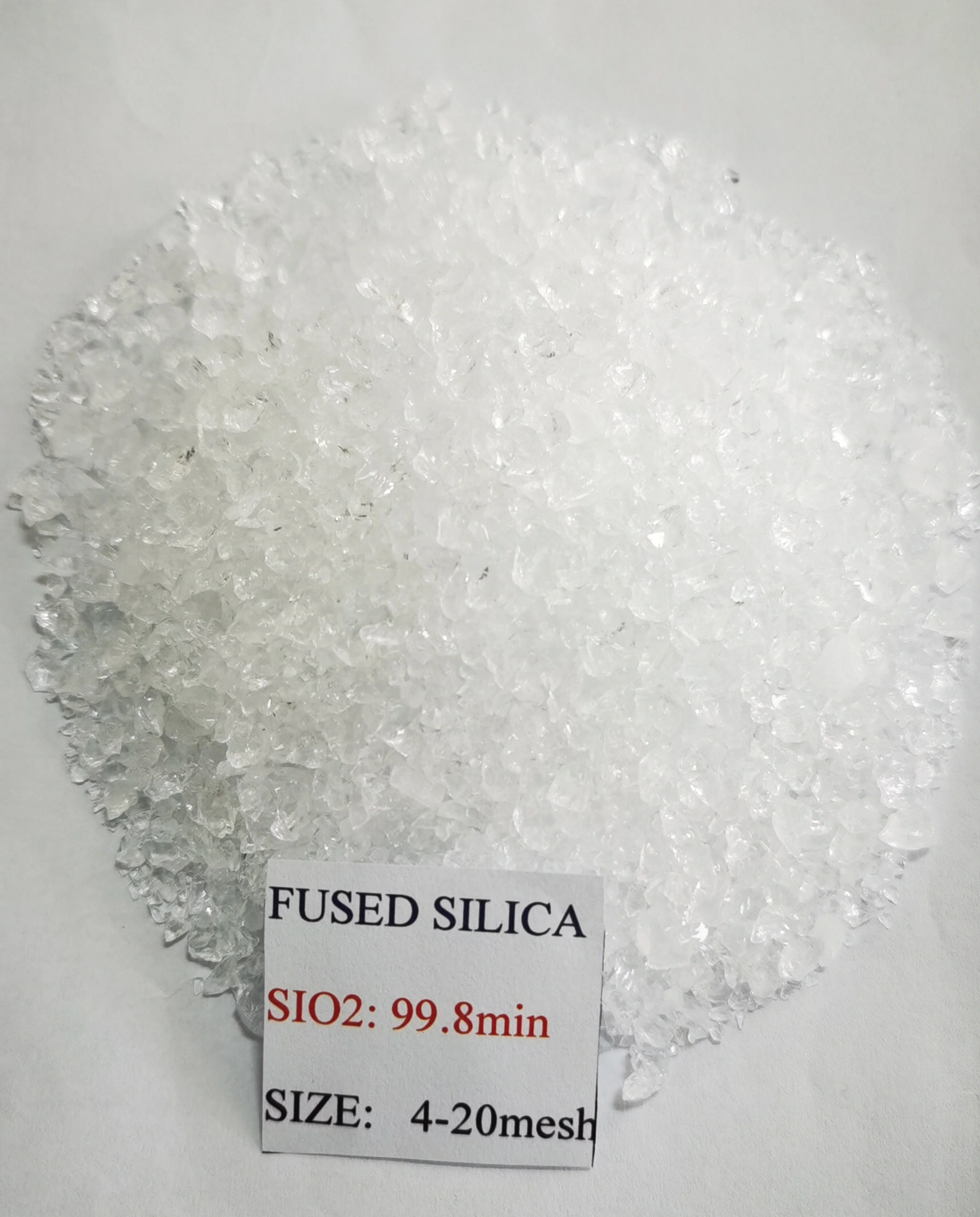 Customized High Purity Fused Silica Sand 4-20 Mesh as Refractory Material