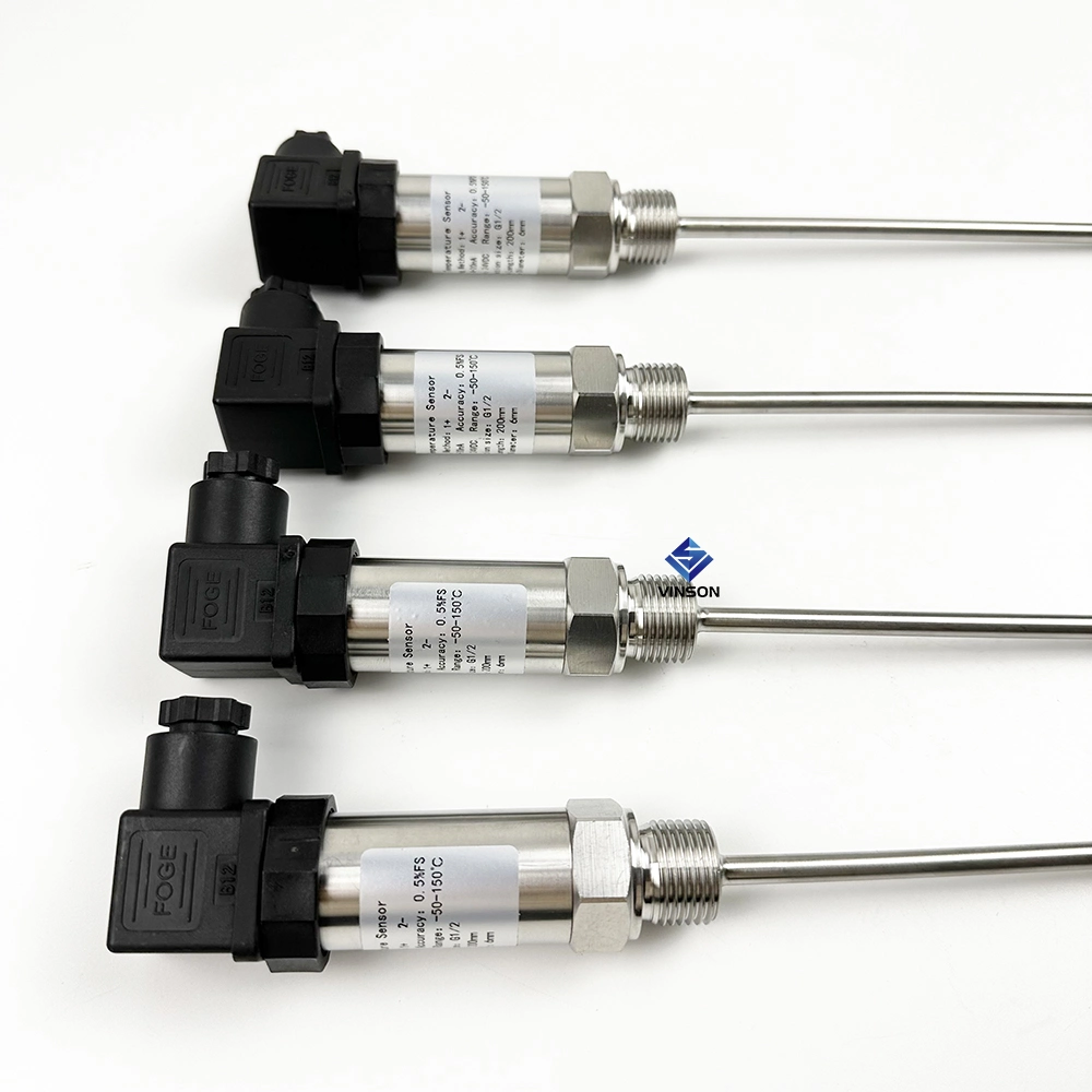 Customizable K, E, J, T, PT100, Cu50 Industrial 4-20mA Temperature Transmitters Sensor