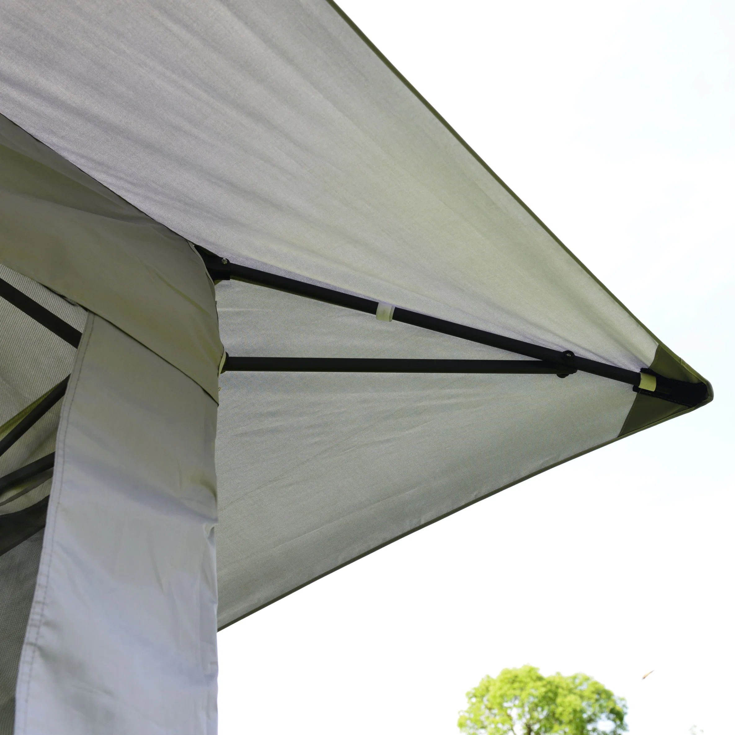 Eaves Gazebo Aluminum Pergola Gazebo Tent Backyard Garden Aluminum Gazebo