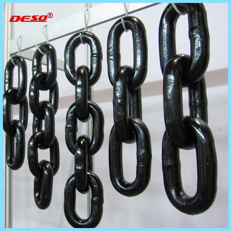 G80 Welded Galvanized or Black Steel Lifting Chain