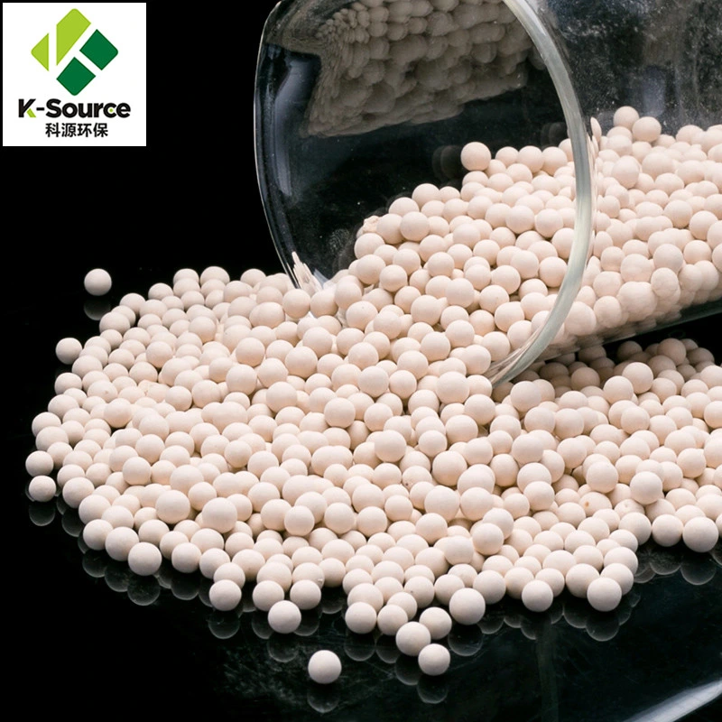 3-5mm 13X APG Zeolite Molecular Sieve Desiccant Adsorbent Balls for Carbon Dioxide Moisture Removal in Air Purification Compressor Dryer