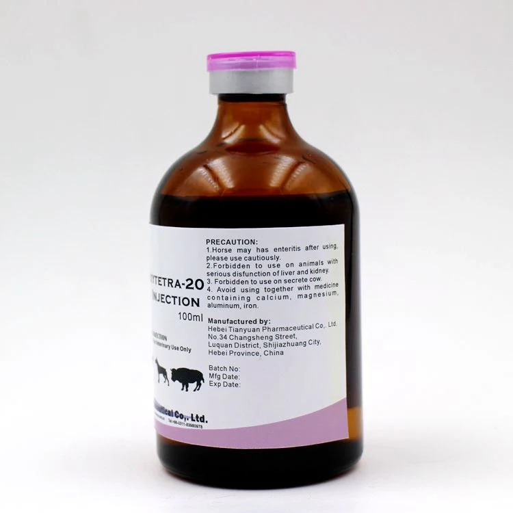 Animal Use Oxytetracycline Injection for Anti-Inflammatory Cure Veterinary Medicine