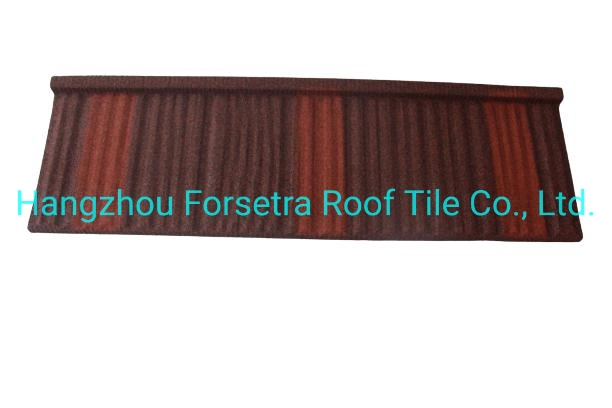 Direct Sale Roofing Wood Fire Resistance Color Coated Metal Tile Sheet Standard Size in Ghana Tanzania