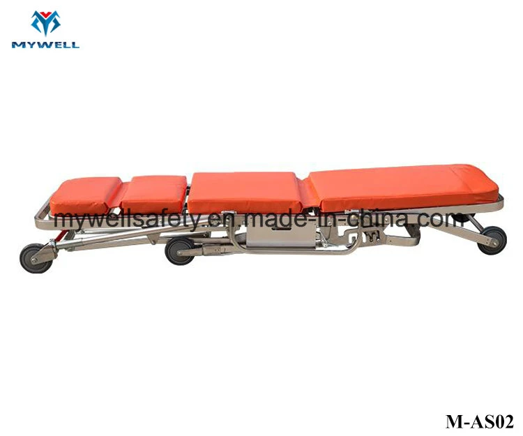 M-As02 Hot Sales Cheap Medical Folding Low Frame Ambulance Stretcher